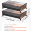 Ensemble de 2 compartiments de rangement sous le lit avec roulettes, contenants de rangement sous le lit avec couvercles transparents, sacs de rangement roulants pour économiser de l'espace, vêtements, chaussures, livres, 25,6 po x 18,1 po x 7,1 po