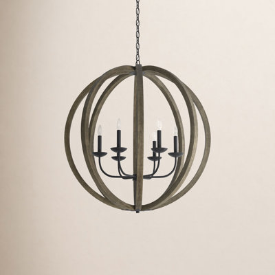 Luminaire suspendu sphère 6 lumières Maxwell