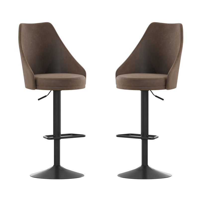 Tabouret de bar Cassie, Brun