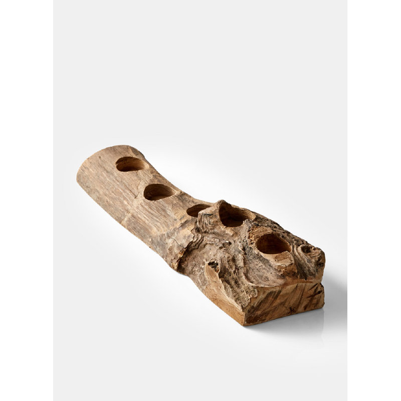 Chauffe-plat de table en bois 21 po