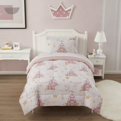 Ensemble d'édredon imprimé avec draps Fairytale Princess par Sweet Home Collection