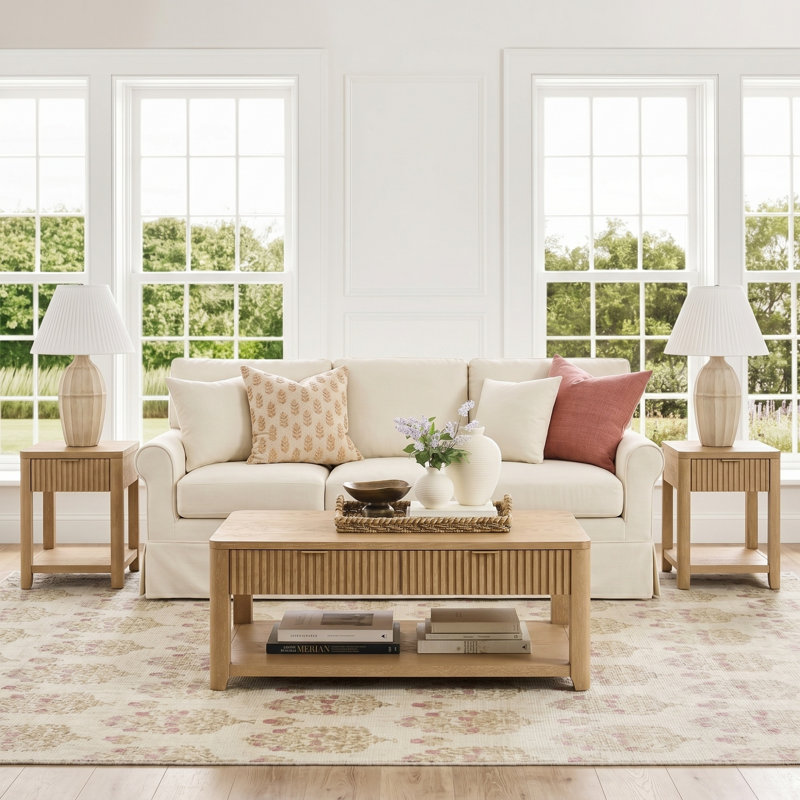 Table de bout Jadida Fogarty, Naturel