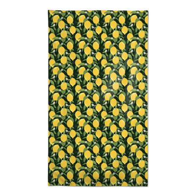 Nappe blanche à motif citron 3
