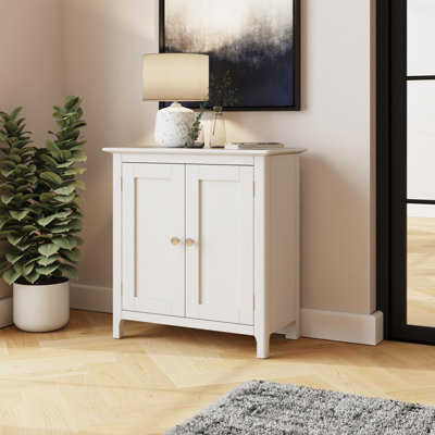 Palma 2 Door Compact Sideboard Buffet in Putty or Ivory White