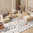Kaloudis 922 Hand Tufted Wool/Cotton Abstract Indoor Use Only Rug in Ivory/Red-394615748