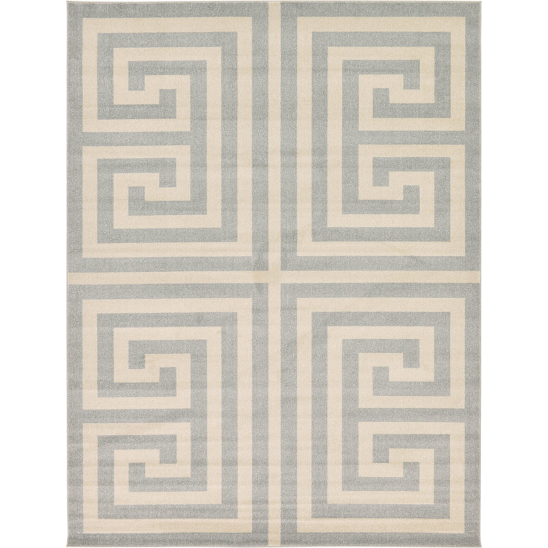 Geometric Indoor Rug, Rectangle 9' x 12'