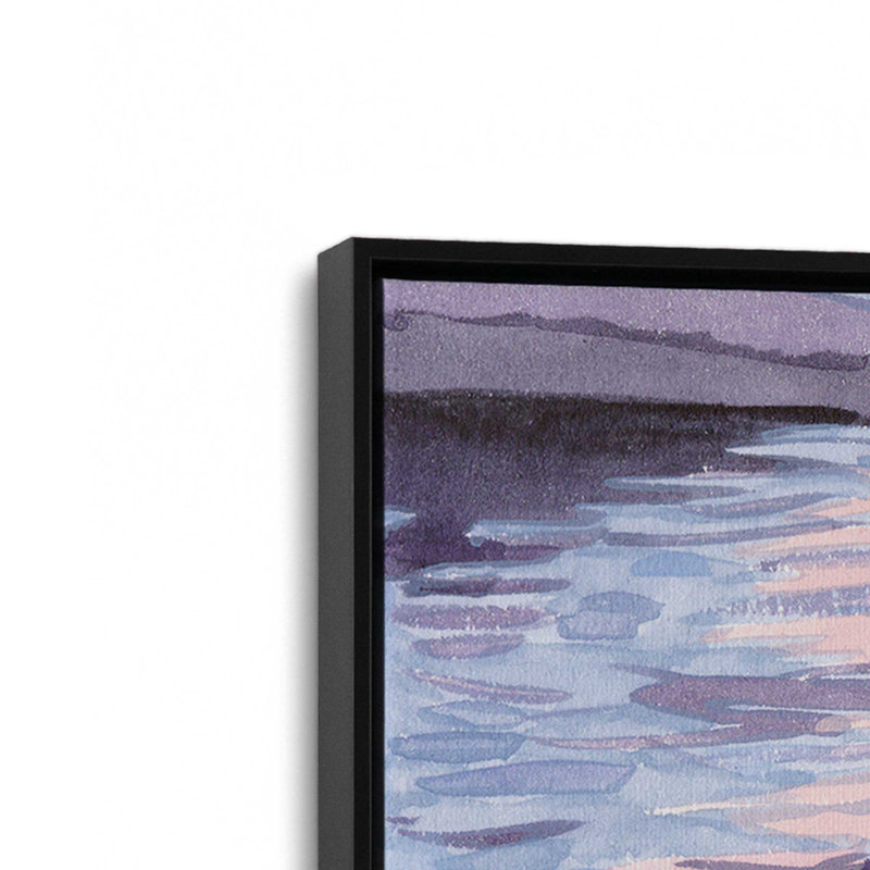 «Blush of the Sunset Sun II» par Melissa Wang, reproduction d'art, H 48 po x l 36 po, Noir