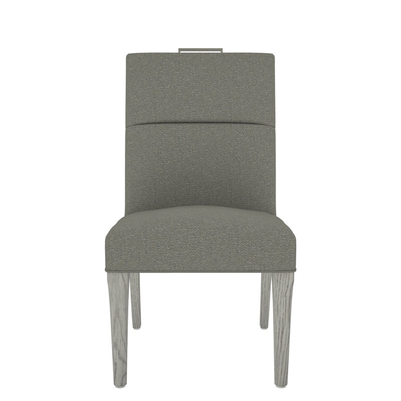 Thom Filicia Home Fabric Tight Back Side Chair, Dove Gray, Nomad Slate Crypton® Chenille