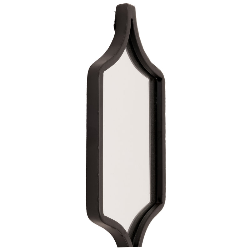 Aurilia Flat Mirror, White/Black