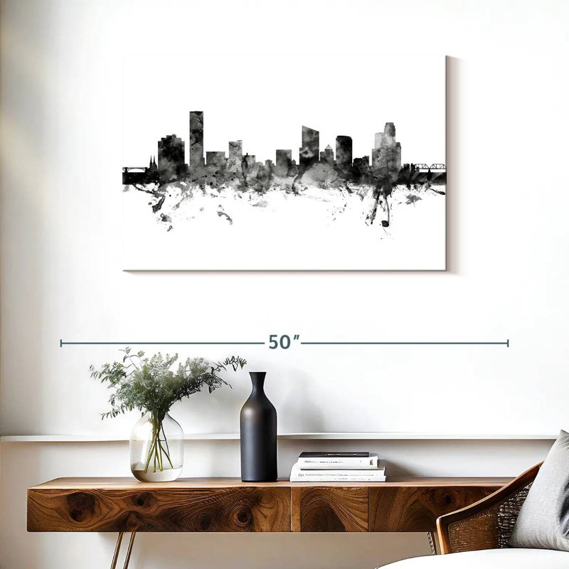 Keesha Grand Rapids Michigan Skyline VI, 24" H x 36" W