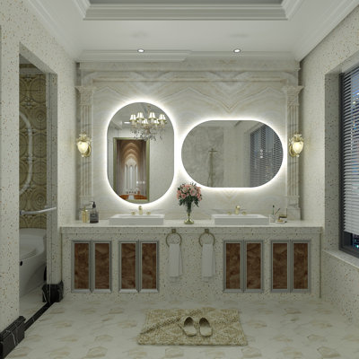Aevar LED Lighted Wall Mirror