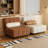 32'' Single Corduroy Reclining Sofa Chair,Ajustable Back Accent Chair,with Pillow-1906826355
