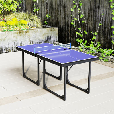 Soozier Foldable Table Tennis Table