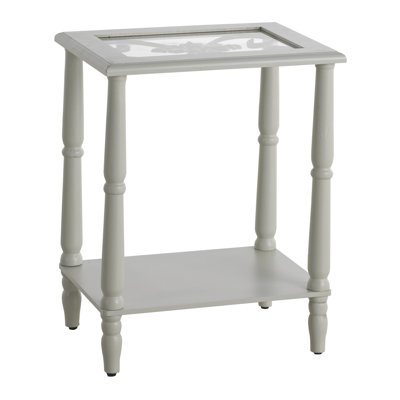 Chrisman Glass Top End Table