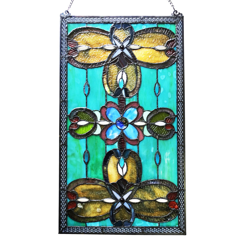 Henninger Abstract Window Panel, Green