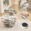 Repose-pieds rembourré en molleton avec dossier et pieds