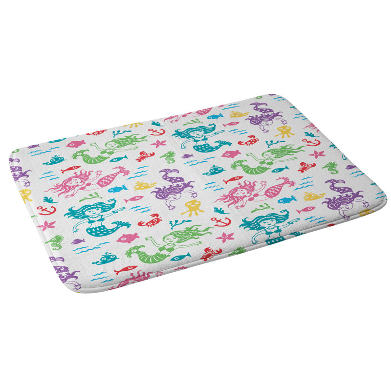 Tapis pour salle de bain andi oiseau merry mermaids