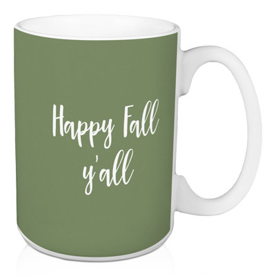 Grande tasse à café happy automne y’all Muth