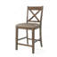 Ensemble de 2 tabourets de comptoir en bois rembourrés Farmhouse-1863655066-1863655069