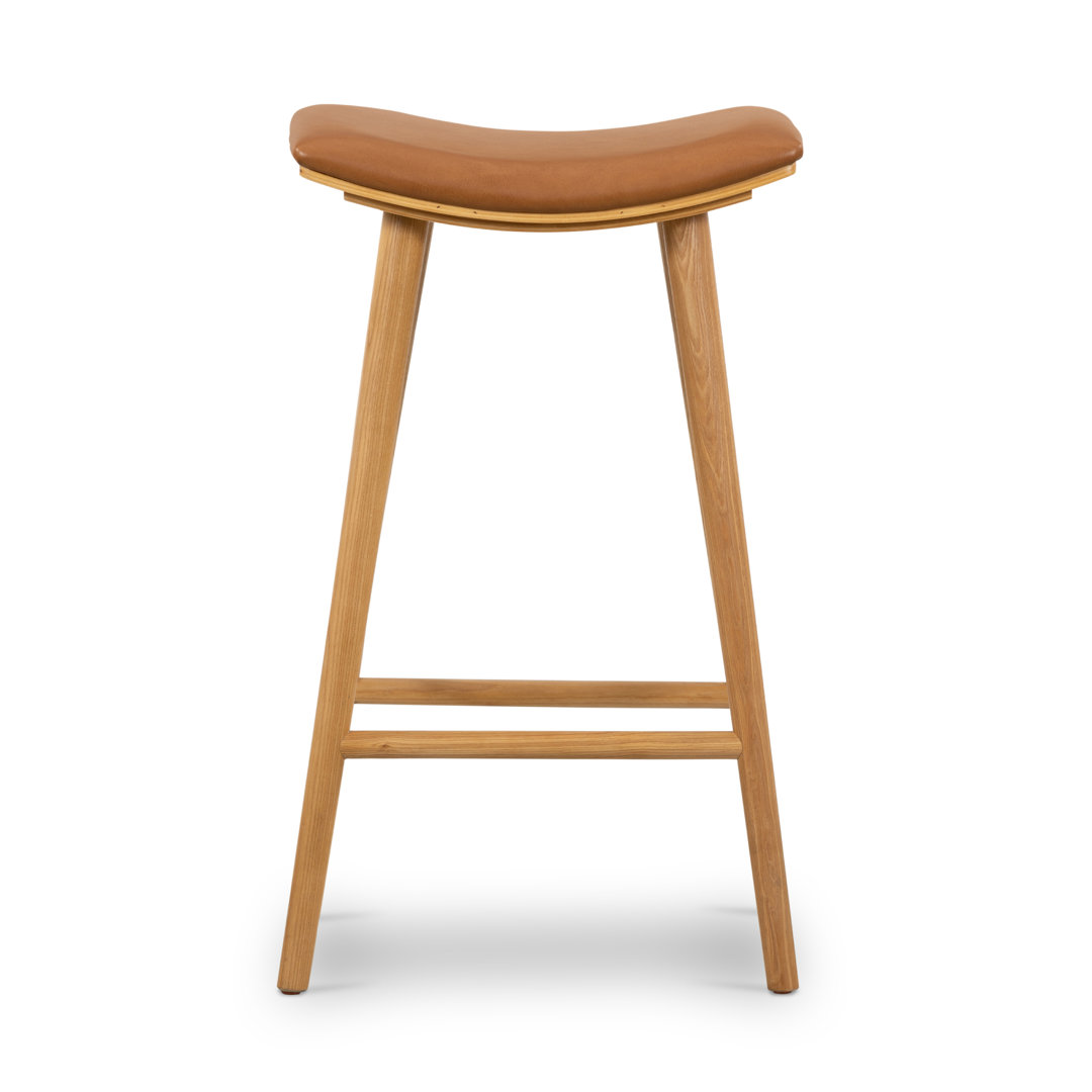 Schaeffer Upholstered Counter Stool with Solid Wood Frame Birch Lane™ Seat 