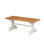 Banc de hall d'entrée en bois l 44,9 po avec base à tréteaux olla