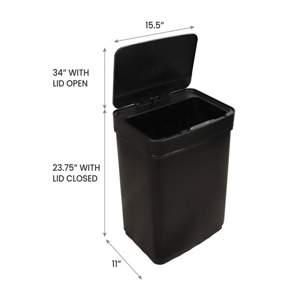 Hanover 12-Liter / 3.1-Gallon Trash Can with Sensor Lid in