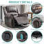 Fauteuil inclinable, chauffant et pivotant-1280628606
