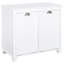 Tilt-Out Laundry Sorter Bathroom Cabinet, White