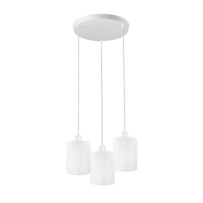 Jamille 3 - Light Cluster Pendant, White
