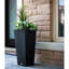 Jardinière en pot composite carrée Cara avec tablette végétale-31645026-118589642