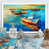 Toile blanche avec cadre photo
