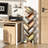 10 Tier Tree Book Shelf, Floor Standing Wood Bookshelf for Narrow Space, Storage Organizer Bookshelves for Books/CDs/Magazine, Bookcase with Shelves for Home Office, Living Room-684439594