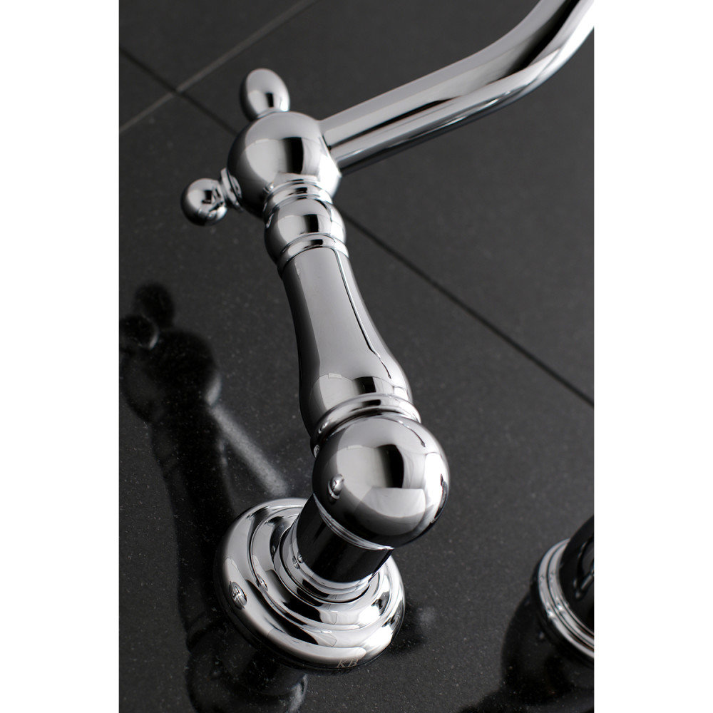 Heritage Wall-Mounted Roman Tub Faucet, Polished Chrome