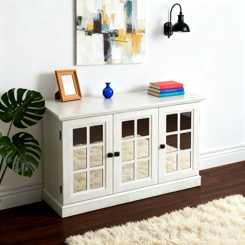 Armoire de rangement l 45 po, Blanc
