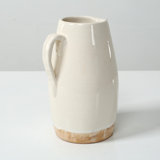 Approx. 9" High Off Whtie Ceramic Pitcher
