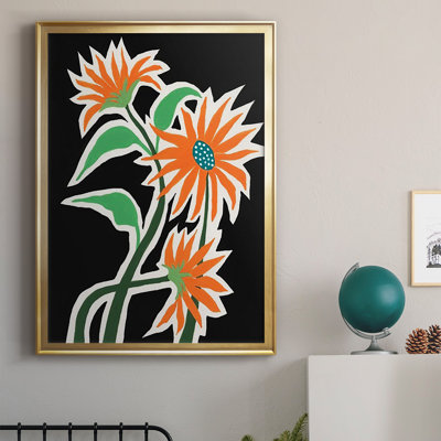 Pop Flowers III, reproduction encadrée de qualité supérieure - prête à être accrochée