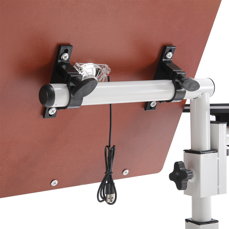 Adjustable Metal Base Computer Desk