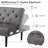 Giancontieri  Velvet Sofa Couch and Ottoman - Mid-Century Futon Sofa Bed with Sleeper-1155496810