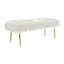 Sabrina Faux Fur Upholstered Bench
