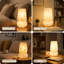 Lampe de table champignon multicolore confettis de style Murano avec gradateur-962097369