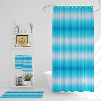 Rideau de douche simple Hollenceck Ombre