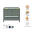 Base de meuble-lavabo simple 42 po Pawley-121090330