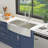 33" L x 20" W Farmhouse Kitchen Sink 60/40 Double Basin Stainless Steel Apron Front Farm Sink