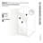 Solaris 40 in. x 78 in. Fully Frameless Radius Single Fixed Shower Panel-76659969