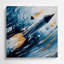 Space 1960s NASA mission, art mural gris en métal-921310430