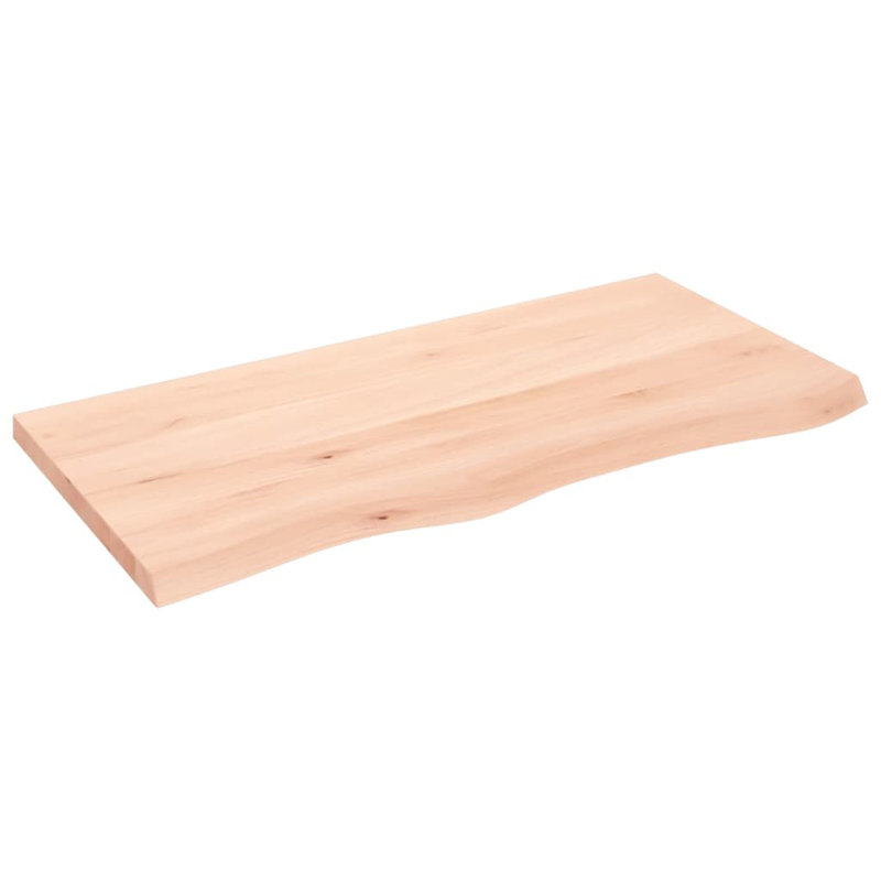 Azarea 100cm Solid Wood Bathroom Vanity Top, Natural