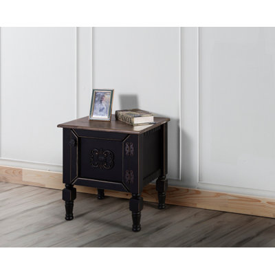 Ekpen 50cm W Manufactured Wood Bedside Table