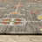 Oriental Machine Woven Gray/Pink Wool and Nylon Area Rug-1132372347