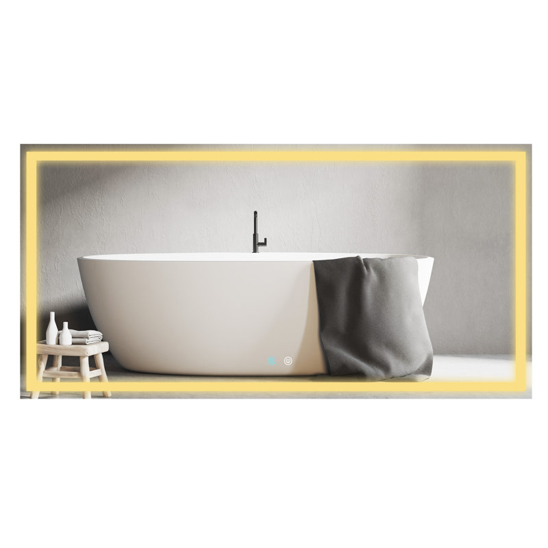 Miroir de salle de bain Chanett, 35,5 po x 70,9 po