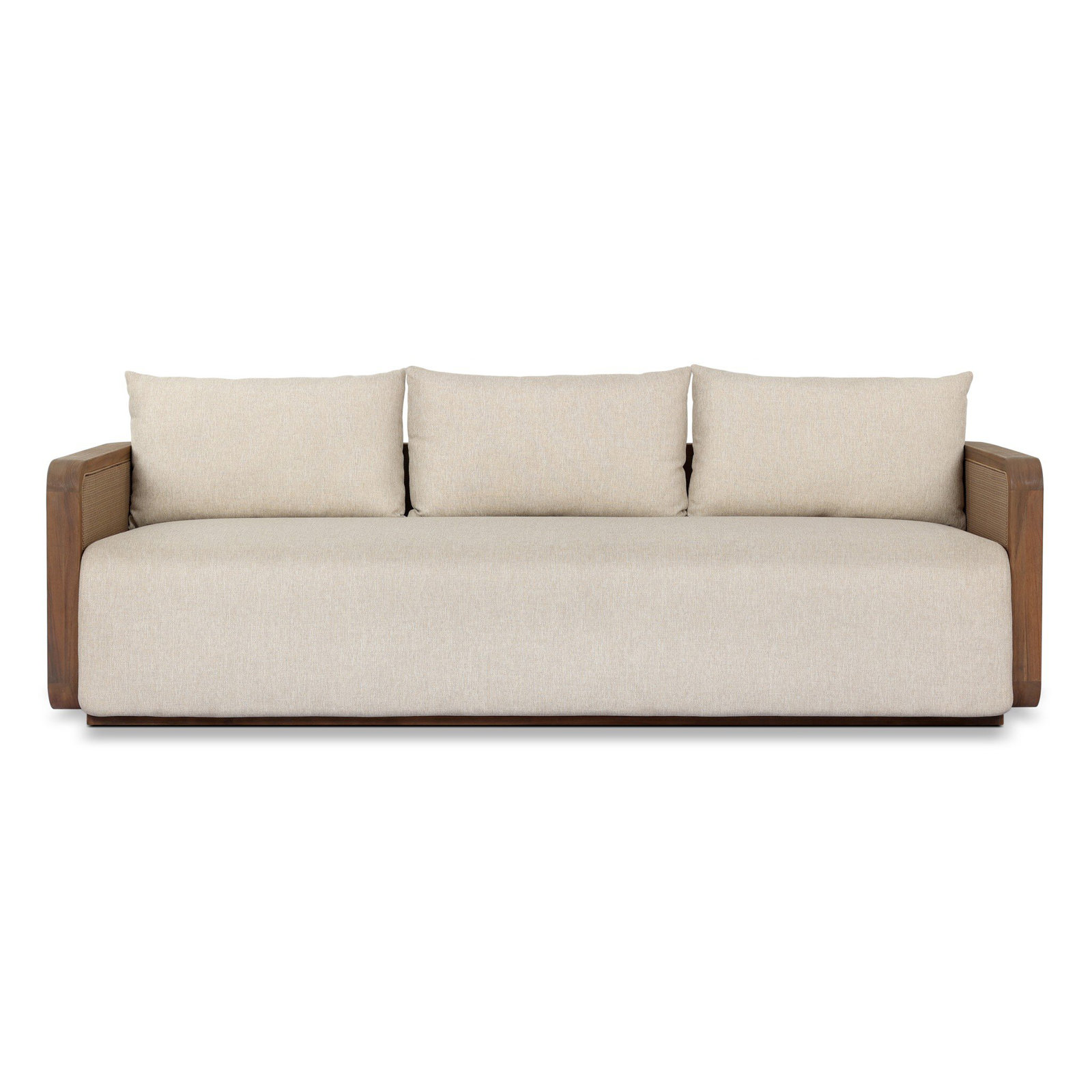 Parsons 96" Teak Wood Outdoor Sofa